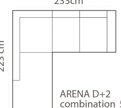 Arena Avokulmasohva, eri värejä!