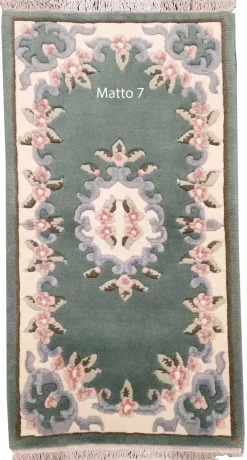 Aubusson-matto 60x120cm, vihreä