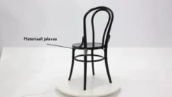 Bistro ruokapöydän tuoli, musta