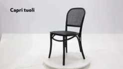 Capri ruokapöydän tuoli, musta