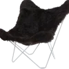 Cuero Lepakkotuoli Iceland Mariposa, Black Shorn