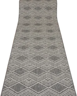 Dawn Antrasite käytävämatto 80 cm hopea