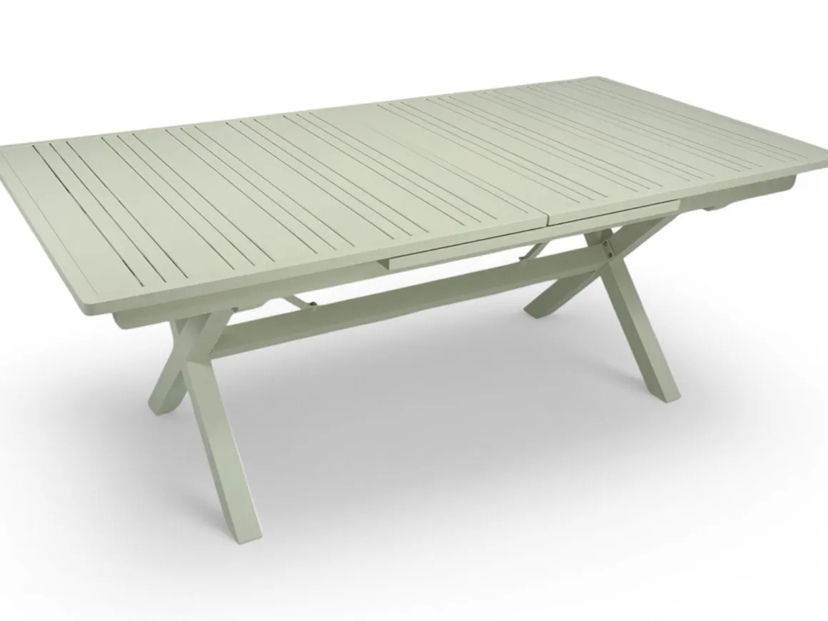 Hanko jatkopöytä terassipöytä 200-280 x 100, vaalea