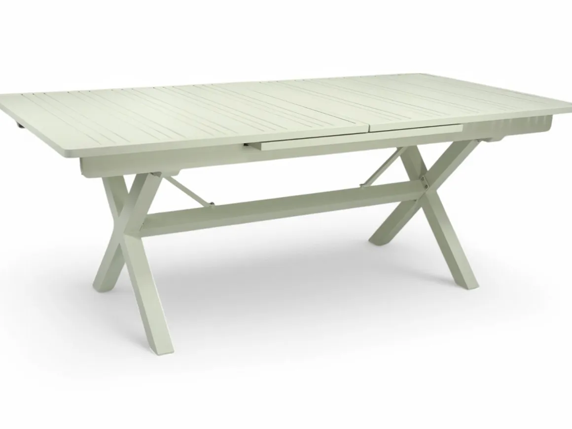 Hanko jatkopöytä terassipöytä 200-280 x 100, vaalea