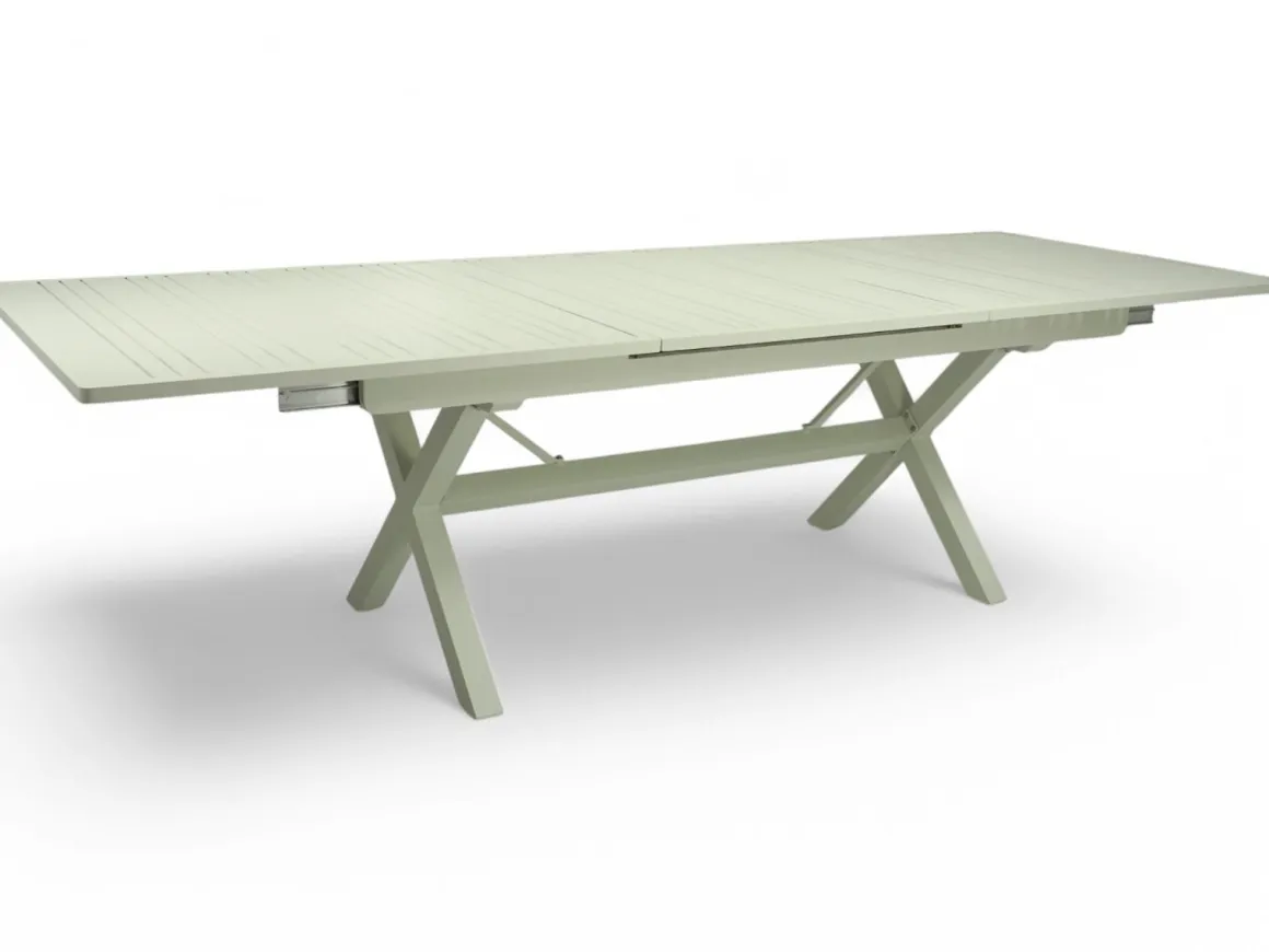 Hanko jatkopöytä terassipöytä 200-280 x 100, vaalea