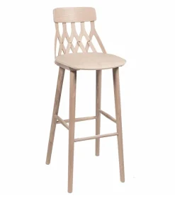 Hans K Y5-baarituoli, 78cm valkoöljytty tammi