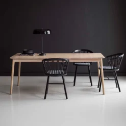 Hans K ZigZag baari nojatuoli 63cm, valkoöljytty tammi
