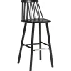 Hans K ZigZag baarituoli 78cm, musta