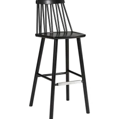 Hans K ZigZag baarituoli 78cm, musta