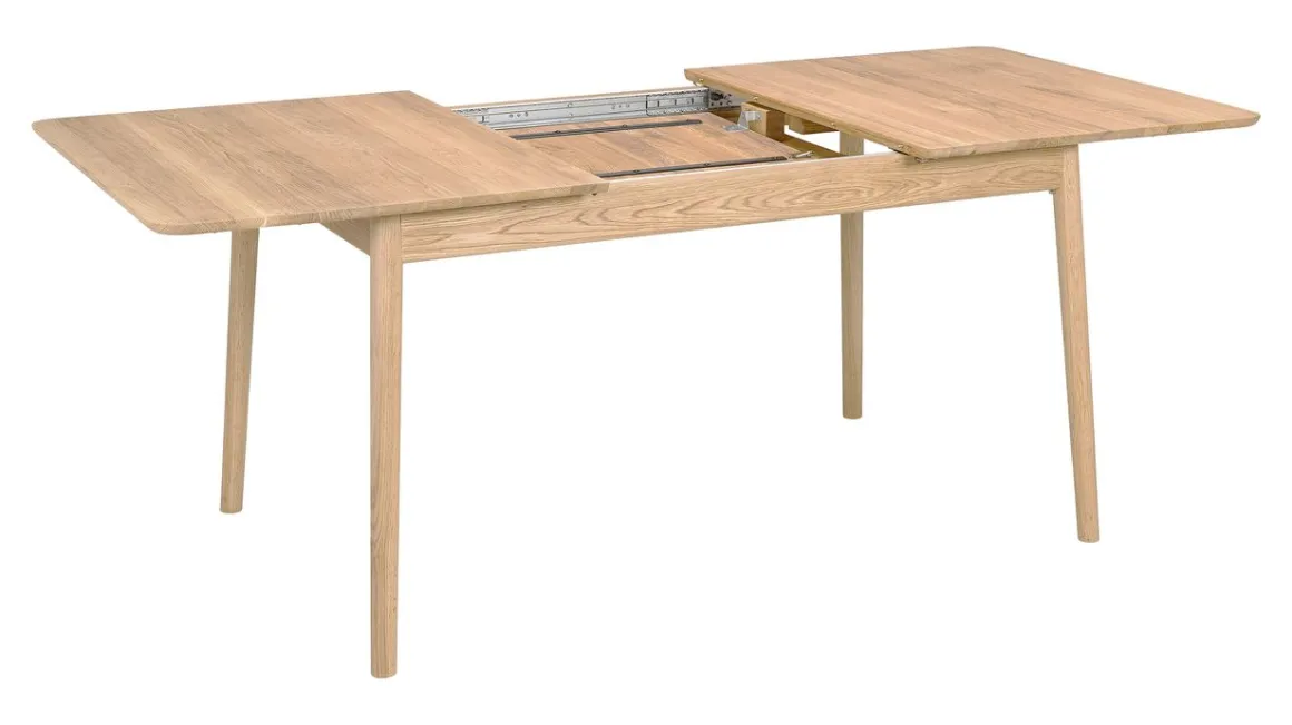 Hans K ZigZag Ruokapöytä BF 140cm, valkoöljytty tammi