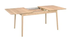 Hans K ZigZag Ruokapöytä BF 127cm, valkoöljytty tammi