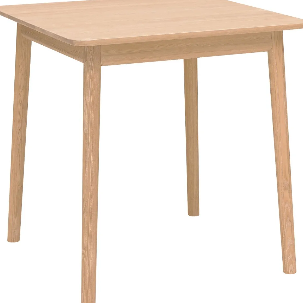 Hans K ZigZag ruokapöytä 75cm, valkoöljytty tammi