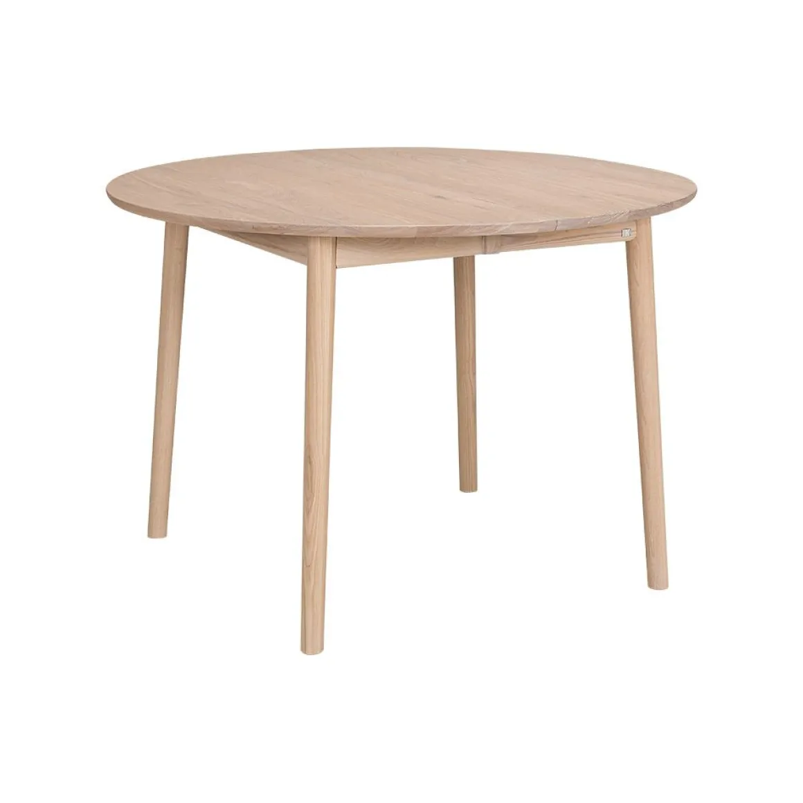 Hans K ZigZag Ruokapöytä pyöreä 110cm, valkolakattu