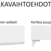Hiipakka Anton tv-taso 100cm, lasiovi+laatikot