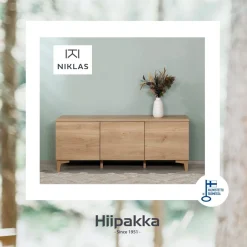 Hiipakka Niklas tv-taso 150 cm, umpiovilla