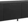 Hiipakka Solo TV-taso 220 cm ovilla, musta