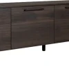 Hiipakka Solo TV-taso 220 cm ovilla, tummanruskea tammi