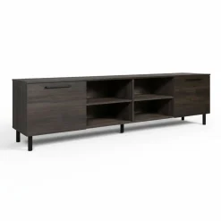Hiipakka Solo TV-taso 220 cm, tummanruskea tammi