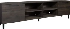 Hiipakka Solo TV-taso 220 cm, tummanruskea tammi