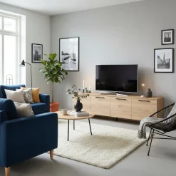 Hiipakka Solo TV-taso ovilla 220cm, tammi