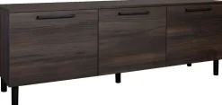 Hiipakka Solo TV-taso ovilla 166cm, tummanruskea tammi