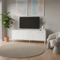 Hiipakka Solo TV-taso ovilla 166cm, valkoinen