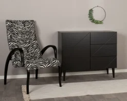 Hiipakka Vilja lipasto ovi+3laat. 100cm, musta