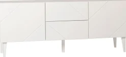 Hiipakka Vilja tv-taso 150cm ovilla+laatikoilla, valkoinen