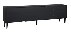 Hiipakka Vilja tv-taso 150cm ovilla, musta