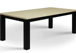 Kanerva ruokapöytä 180x95, musta/koivu