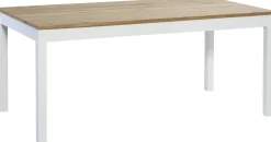 Kaski ruokapöytä 180x90 cm, rustiikkitammi-valkoinen