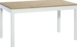 Kaski ruokaryhmä 130x80 + 4 Luoto tuolia, valko-tammi