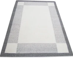 Käsinkudottu Dhurrie matto, harmaa 160x230cm
