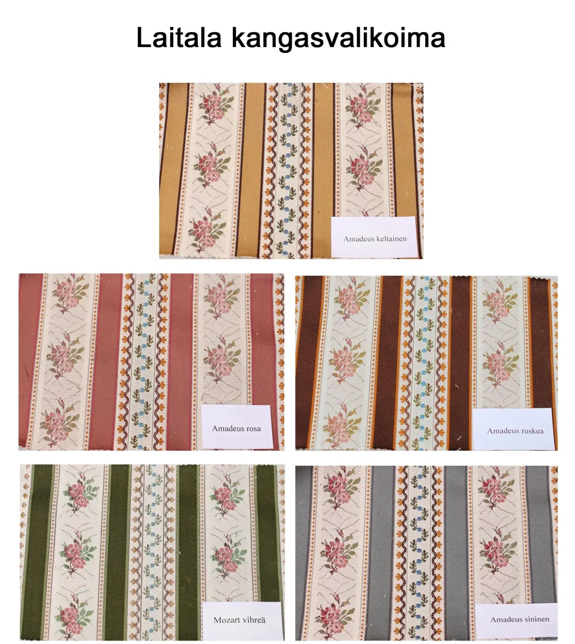 Laitala Talonpoikaisrokokoo tuoli, paljon värejä
