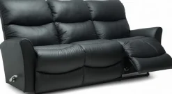 La-Z-Boy Rowan 3+1+1 recliner sohvakalusto, musta nahka