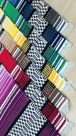 Maija Sininen puuvillamatto, eri kokoja