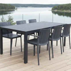 Moonlight terassipöytä + 6 Tiffany tuolia