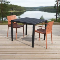 Moonlight terassipöytä 90x90 + Tiffany tuolit
