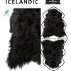Musta lampaantalja, Icelandic x2, erikoispitkä, pitkä karva