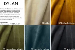 Neiser Fargo divaanisohva, eri värejä