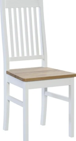 Nurmi ruokapöydän tuoli, valkoinen/tammi