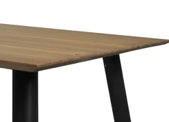 Pouta ruokapöytä 90x200, ruskea-musta