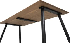 Pouta ruokapöytä 90x200, ruskea-musta