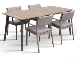 Reims ruokapöytä ulos 180x90 cm puukannella