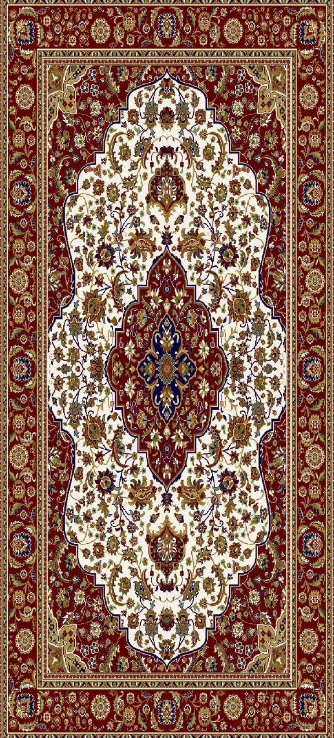 Ritz plyysimatto Medaljonki punainen , 160x235cm