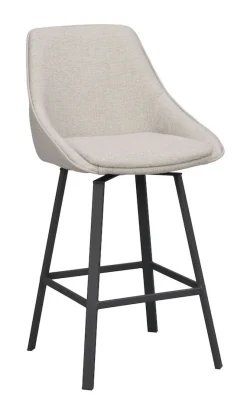 Rowico Alison baarijakkara beige, mustat metallijalat