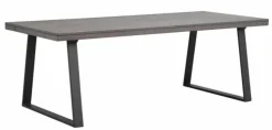 Rowico Brooklyn ruokapöytä 220x95 U-jalat, savutammi/musta