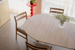 Rowico Clapperton ruokapöytä pyöreä 140cm, valkopesty tammi