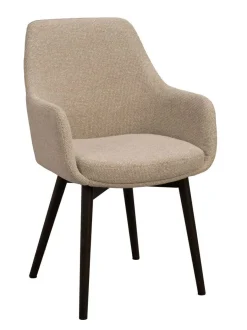 Rowico Denley käsinojatuoli, beige/ruskea tammi