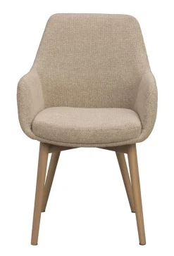 Rowico Denley käsinojatuoli, beige/valkopesty tammi